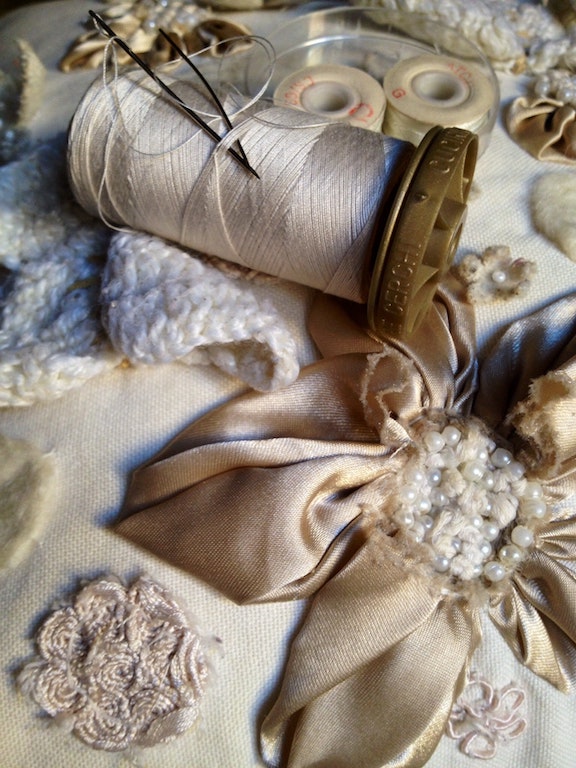 Selection of fabric and thread