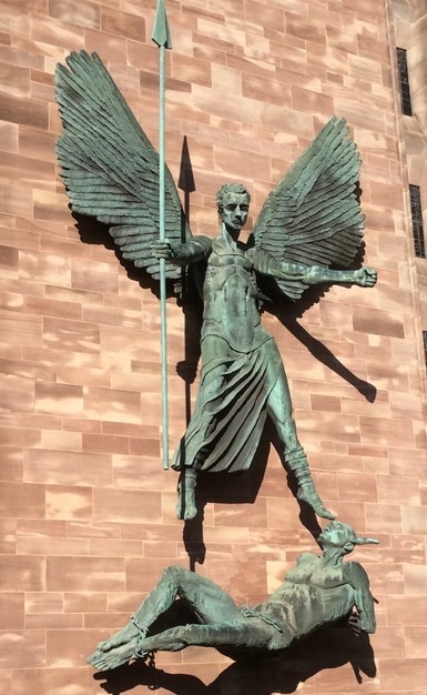 Picture of St Michael defeating the devil