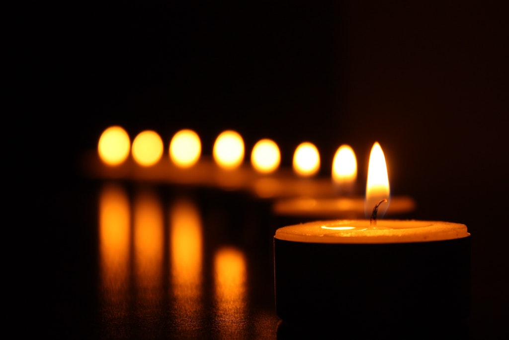 Candles offer a warm, subtle light

