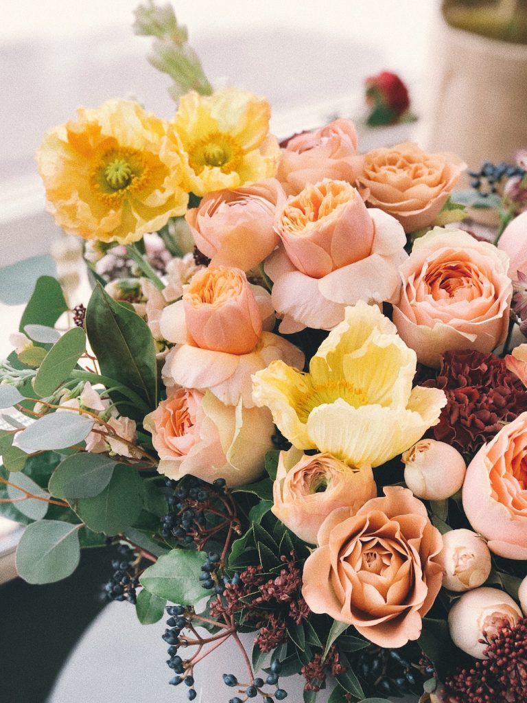 Massed roses to bring joy
